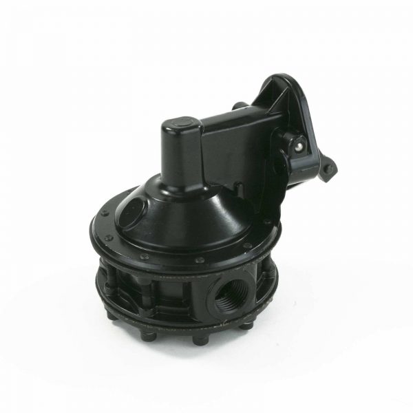 Black Chevy Small Block SBC V8 Six-Valve 110 GPH 7.5 PSI Mechanical Fuel Pump