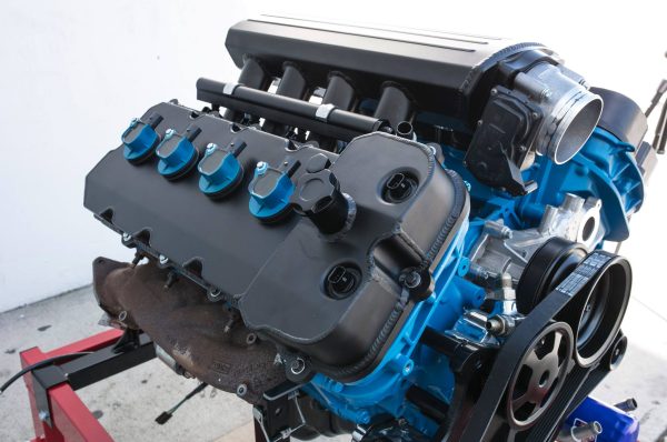 Ford 5.0L Coyote Mod Motor Fabricated Aluminum Valve Covers w/ Dipstick - Image 2