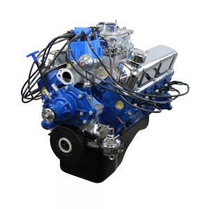 302CI Crate Engine | Small Block Ford | Dressed Longblock w/Carburetor | Iron Heads | Flat Tappet Cam