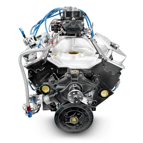 BluePrint Engines 383CI Stroker Marine Crate Engine | Small Block GM Style | Dressed Longblock with Carburetor | Iron Heads | Roller Cam - Image 2