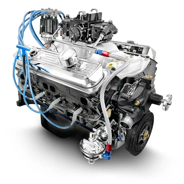 BluePrint Engines 383CI Stroker Marine Crate Engine | Small Block GM Style | Dressed Longblock with Carburetor | Iron Heads | Roller Cam - Image 3