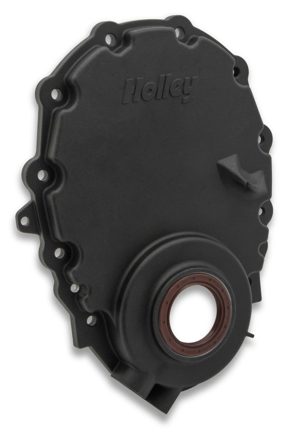 Holley 21-151 SBC Timing Chain Cover W/O Crank Sensor