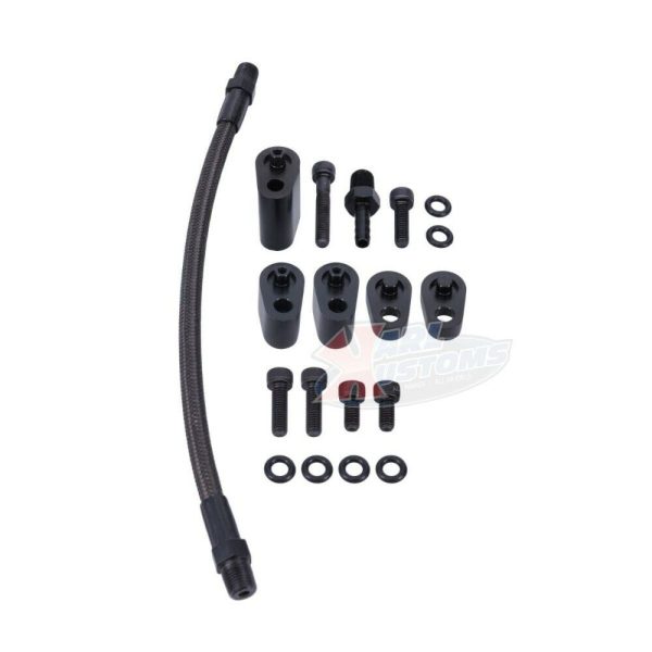 LS Engine Coolant Steam Vent Line Kit W/ Plugs LS1 LS2 LS3 LS6 5.7 6.0 Black