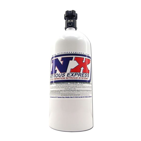 Nitrous Express 11100 10 LB Bottle W/ Lightning 500 Valve