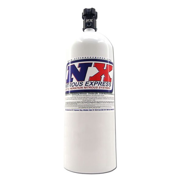 Nitrous Express 11150 15LB Bottle W/ Lightning 500 Valve