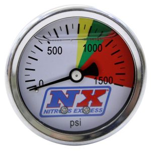 Nitrous Express 15508 Liquid Filled Nitrous Pressure Gauge Only (0-1500 PSI)