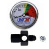 Nitrous Express 15509 N2O Flo-Thru Pressure Gauge (0-1500 PSI) 4AN W/ Adapter