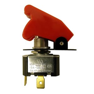 Nitrous Express 15704 Nitrous Toggle Red Switch w/Safety Guard Spade Terminal