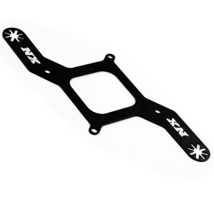 Nitrous Express 15728 Nitrous/Fuel Solenoid Bracket 4150 Style Carb Blk Aluminum