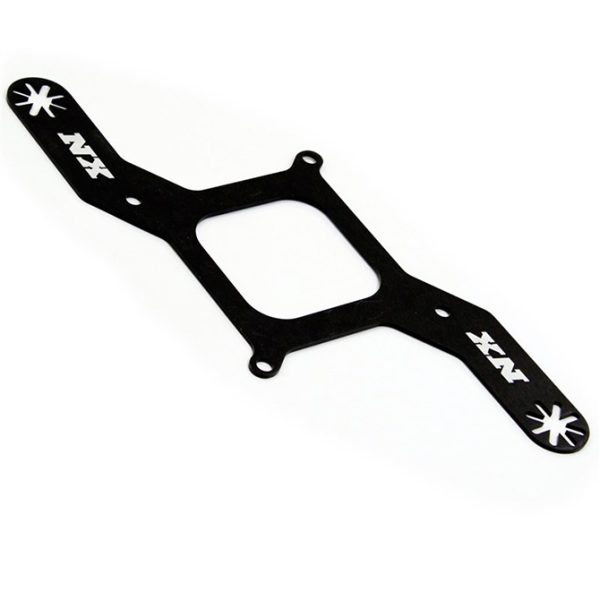 Nitrous Express 15728 Nitrous/Fuel Solenoid Bracket 4150 Style Carb Blk Aluminum