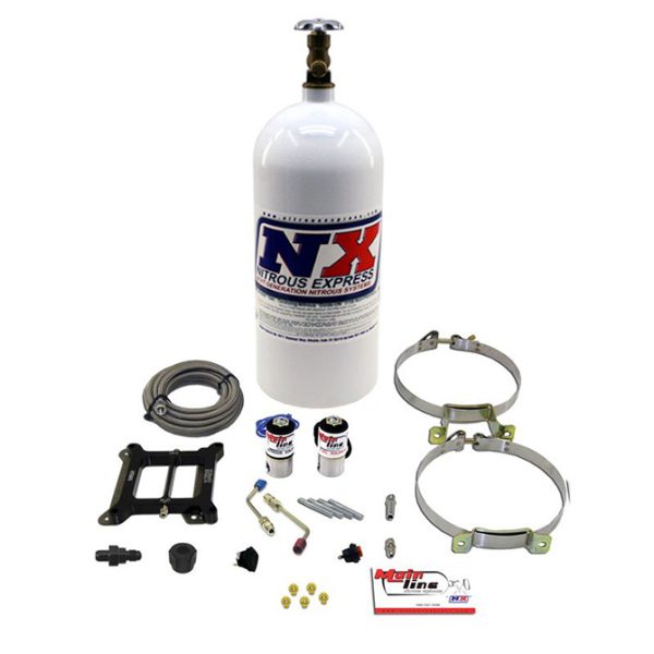 Nitrous Express ML1000 Mainline 4150 Plate Kit Carb System With 10LB Bottle