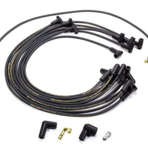 Moroso 9866M Mag-Tune Plug Wires BBC HEI Under Header 90? Spiral Core 8mm Black