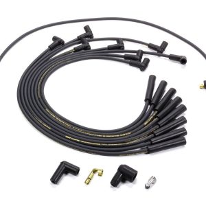 Moroso 9875M Mag-Tune HEI Plug Wires BBC Over V/C Straight Boot Spiral Core 8mm