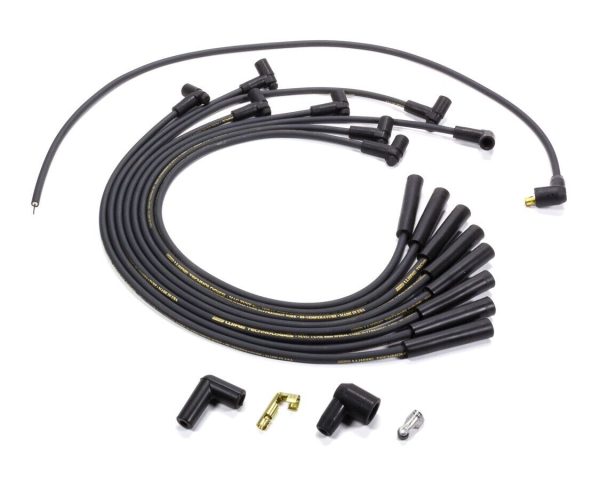 Moroso 9875M Mag-Tune HEI Plug Wires BBC Over V/C Straight Boot Spiral Core 8mm