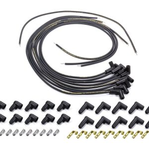 Moroso 9880M MagTune Unassembled 8mm SparkPlug Wire 90? Boots HEI Mag Tune Black