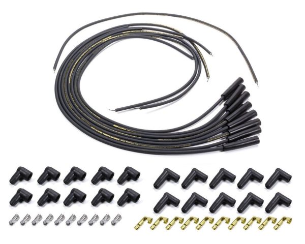 Moroso 9881M MagTune Unassembled 8mm SparkPlug Wires Straight 180? Boot HEI Uni