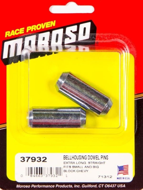Moroso 37932 Bellhousing Dowel Pins Extra Long .625" x 1.5" Long fits GM V8 & V6