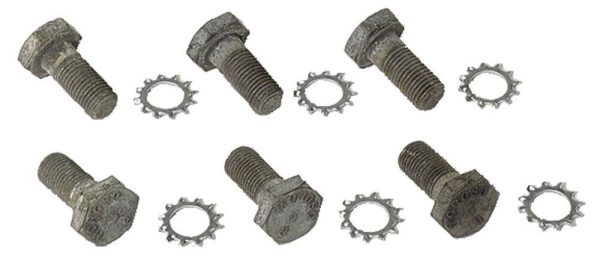 Moroso 38755 Small Block Chevy Flywheel Bolt/Washer Kit 7/16-20" x 1" pack of 6