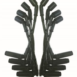 Moroso 51534 Ultra Ignition Wire Set GM LS 97-07 11" Sleeved Coil-On Plug 90? Boots Black