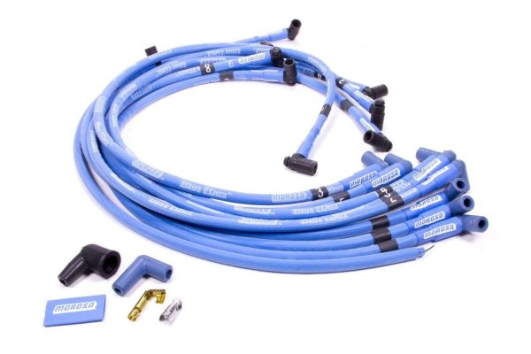 Moroso 72416 Blue Max Spiral Core Race Wire Set 8mm 90? Boot BBC 454ci Silicone