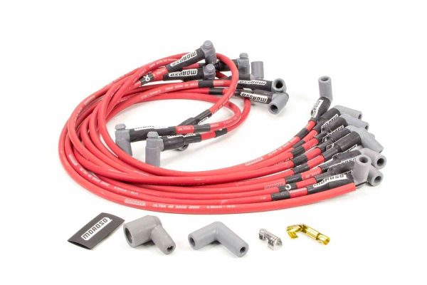 Moroso 73684 Ultra 40 Unsleeved Wire Set Custom Fit SBC HEI Over V/C 8.65mm Red
