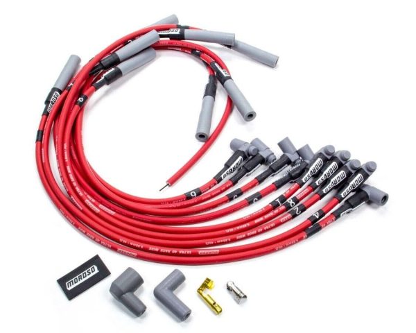 Moroso 73688 Ultra 40 UnSleeved Custom Fit HEI Wire Set Spiral Core 180? Boots