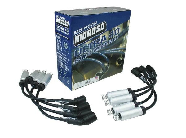 Moroso 73704 7mm Ultra 40 Racing Plug Wires GM LS Truck 5.3L 6.0L 12" Long Black