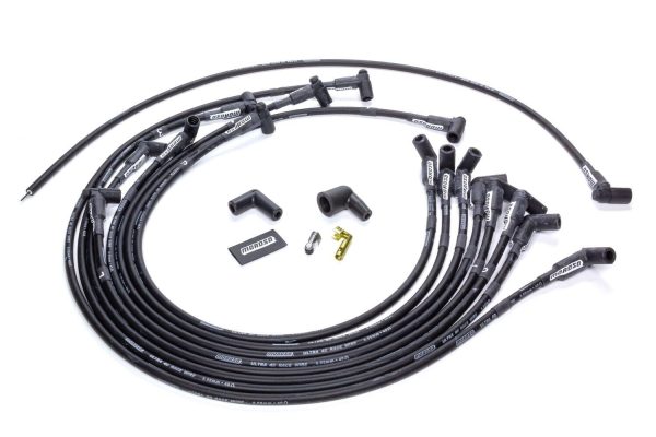 Moroso 73712 Ultra 40 Unsleeved Wire Set Custom Fit BBC HEI Undr Header 8.65 Blk
