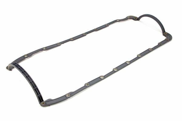 Moroso 93153 Oil Pan Gasket BBC Mark 4 Rubber w/Steel Core 1-Piece Stroker Notch