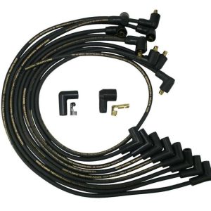 Moroso 9860M Mag-Tune Plug Wires SBC Non-HEI Socket Small Block Chevy Over V/C 90° Boot