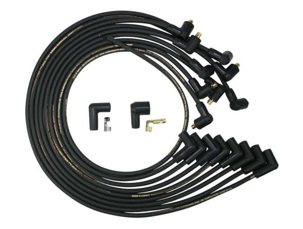 Moroso 9861M Mag-Tune Plug Wires BBC 7.4L Under Header 90? Plug Crab Cap Non HEI