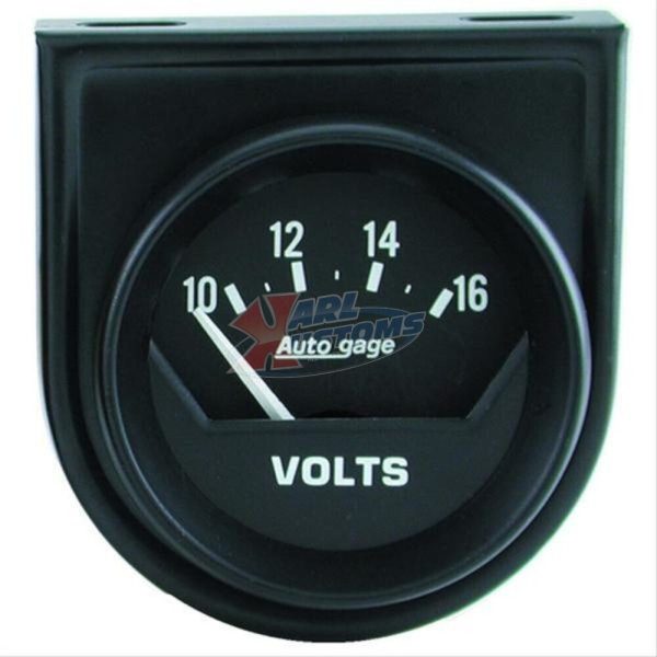 AutoMeter 2362 Autogage Voltmeter Gauge 10-16V 2 1/16" Electrical Analog Backlit