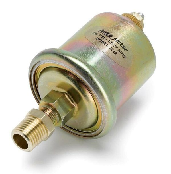 AutoMeter 2242 Sensor Oil Pressure 0-100 PSI 1/8" NPT Male Short Sweep Electric