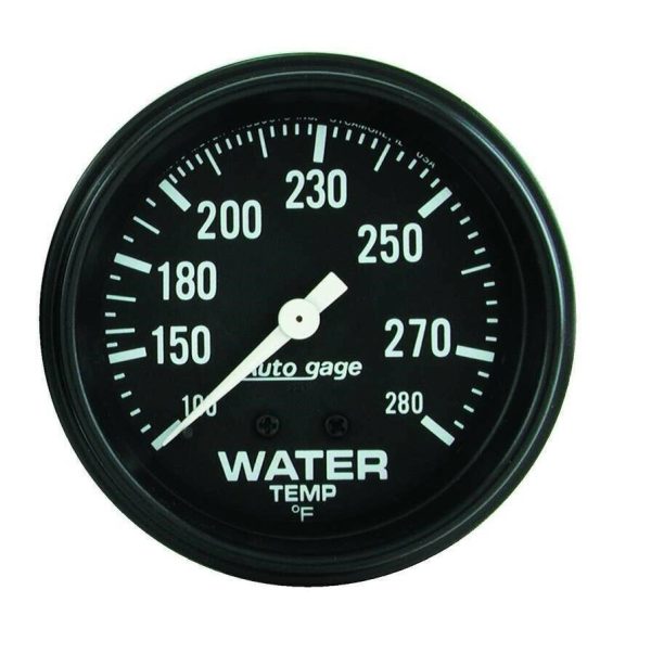 AutoMeter 2313 Auto Gage 2-5/8" Mechanical Water Temperature Gauge 100-280 ?F