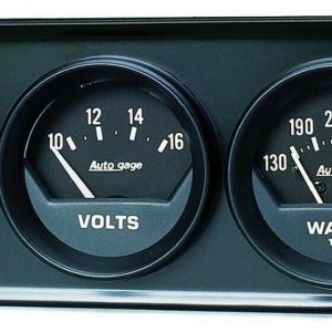 AutoMeter 2348 Auto Gage Gauge Console Oil Pressure Water Temp Volt 2-1/16"