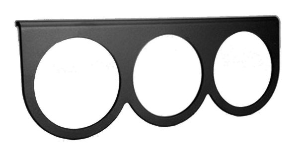AutoMeter 3233 Black Aluminum Gauge Mounting Panel Triple 2-5/8" Dia Universal