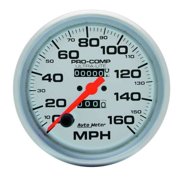 AutoMeter 4495 Pro-Comp Ultra-Lite 5" In-Dash Speedometer 0-160 MPH Mechanical