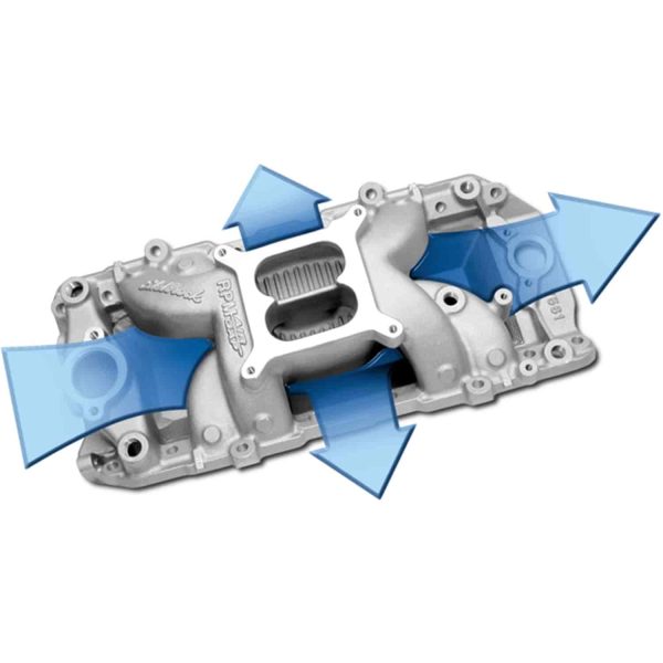 Edelbrock RPM Air-Gap 2-O Intake Manifold BB-Chevy 396-502 with oval port cylinder heads - Image 3