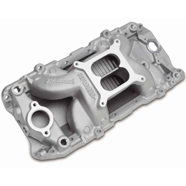 Edelbrock RPM Air-Gap 2-O Intake Manifold BB-Chevy 396-502 with oval port cylinder heads