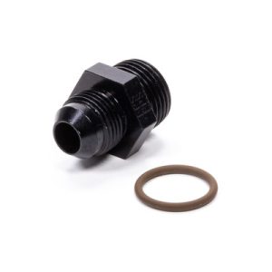 Fragola Fitting, Adapter, Straight 8 AN Male to 10 AN Male O-Ring, Aluminum, Black Anodized, Each
