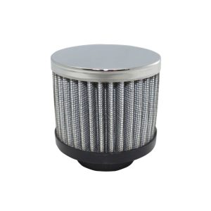 TSP Chrome Steel Clamp-On Open Filter Breather 1-3/8" Tube Size