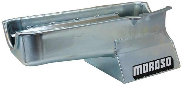 Moroso 20191 SBC Steel Oil Pan Deep Wet Sump 7 qt Capcity Fits Pre-80s Block