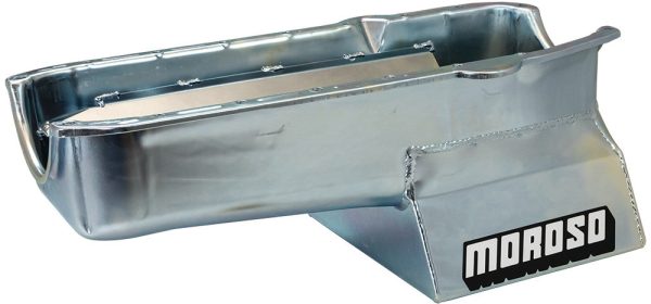 Moroso 20201 Street/Strip Racing Oil Pan SBC 1980-85 Rear Sump 7qt 8.25in Deep