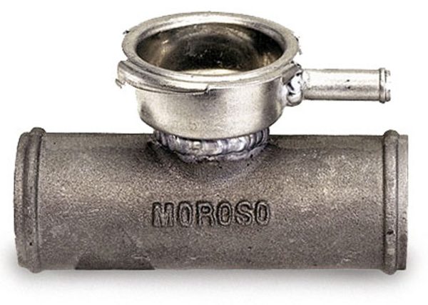 Moroso 63730 Radiator Hose In-Line Filler Neck 1 1/2in to 1 1/2in Aluminum