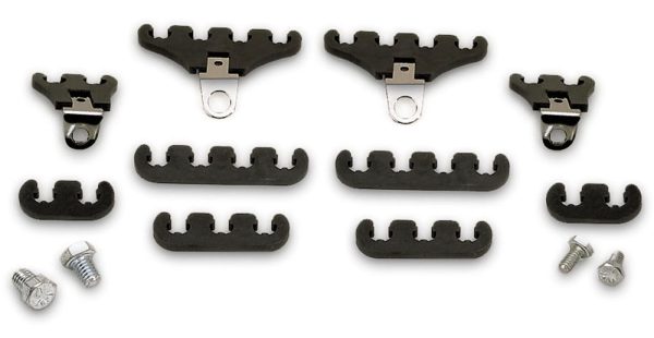 Moroso 72195 SBC Spark Plug Wire Loom Set Under Header Mount 7-9mm Steel Black