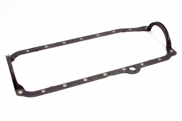 MOROSO 93151 Oil Pan Gasket SBC 86-Up 1pc Rubber w/Steel Core Pass Side Dipstick