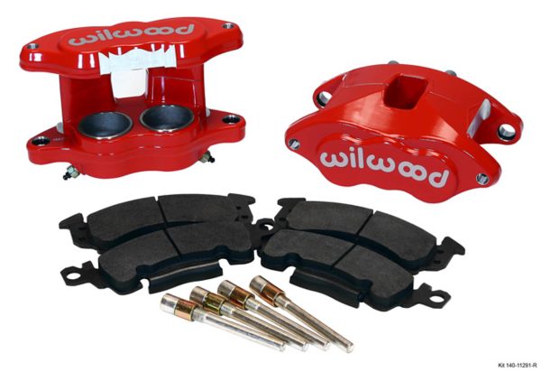 Wilwood 140-11291-R Dual Piston GM 68-96 D52 Brake Calipers Forged Alu Front Red
