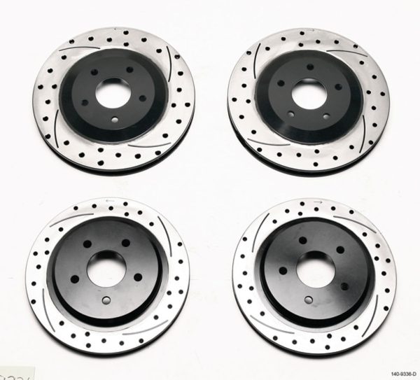 Wilwood 140-9336-D ProMatrix Frt/Rear Disc Rotor Kit 97-04 C5/05-13 C6 Corvette