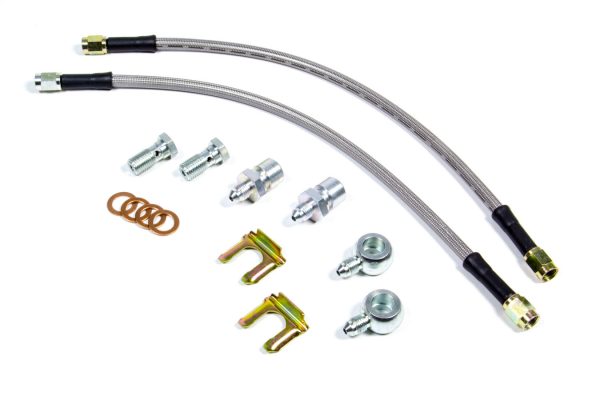 Wilwood 220-11371 Brake Hose Kit DOT Approved Braided Stainless D52 Caliper 14in