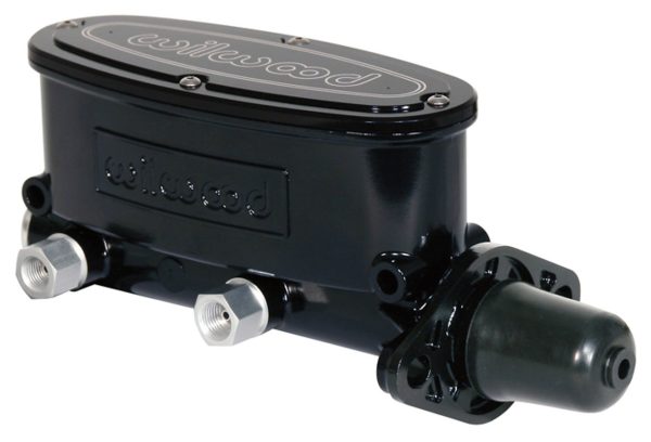 WILWOOD 260-8555-BK Alu Master Cylinder Hi Volume Tandem Dual Outlet 1" Bore Blk